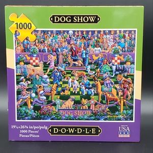 Dowdle 1000 Piece Puzzle, Dog Show, NWT